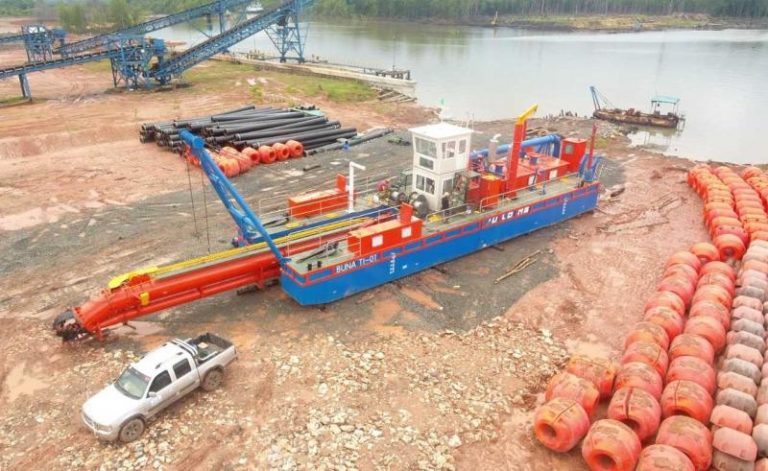 how does hydraulic dredging work